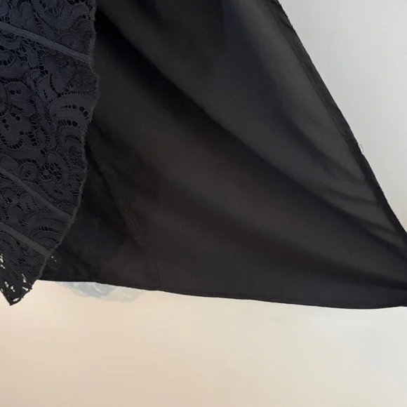 Karl Lagerfeld Black Lace Overlay Skirt - Picture 8 of 8